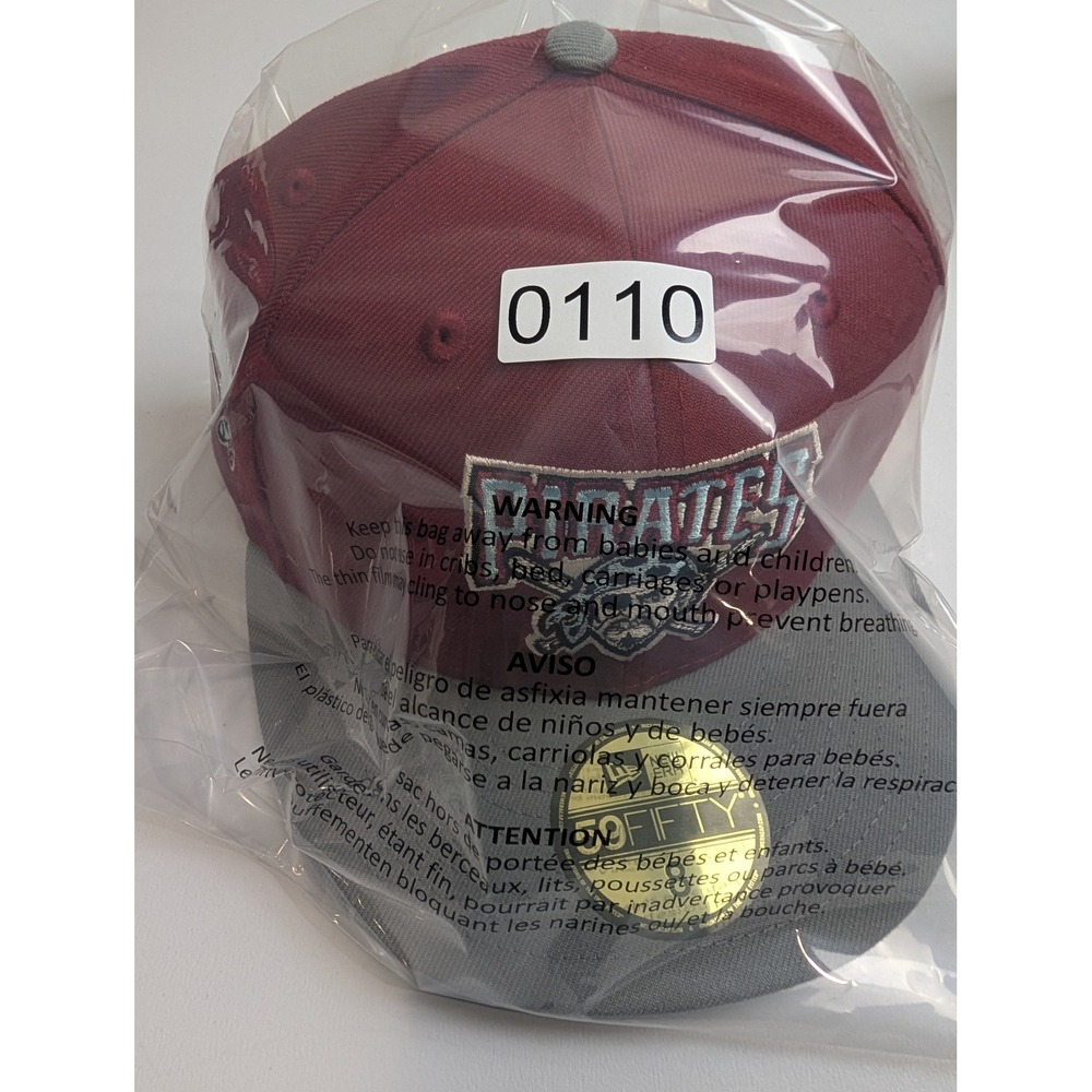 New Era Pittsburgh Pirates‎ Fitted Hat Size 8 Red Grey 59FIFTY All Star Patch - Picture 7 of 7